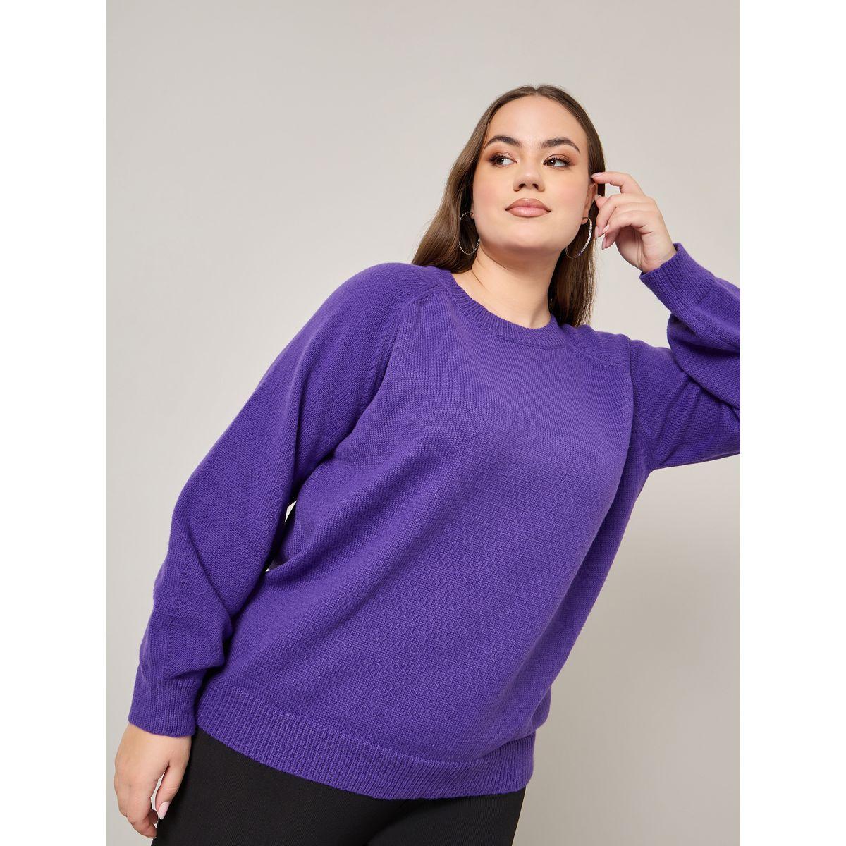 Styli Plus Solid Oversized Sweater-women-winterwear-hoodiesandsweatshirts-hoodies-image-1