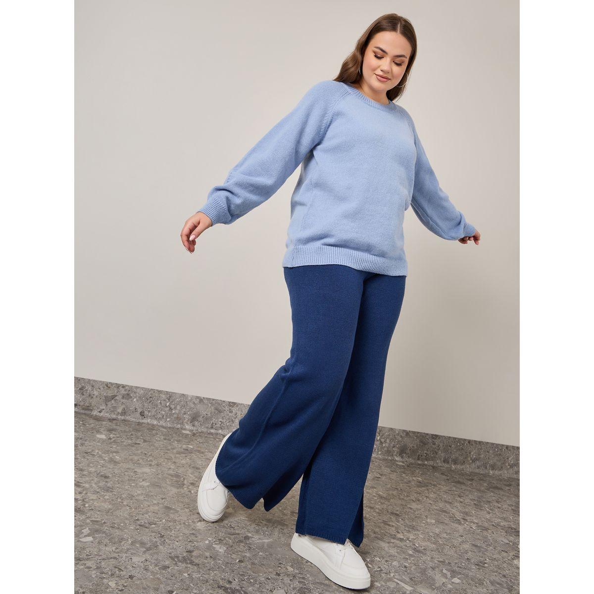 Styli Plus Solid Oversized Sweater-women-winterwear-hoodiesandsweatshirts-hoodies-image-2