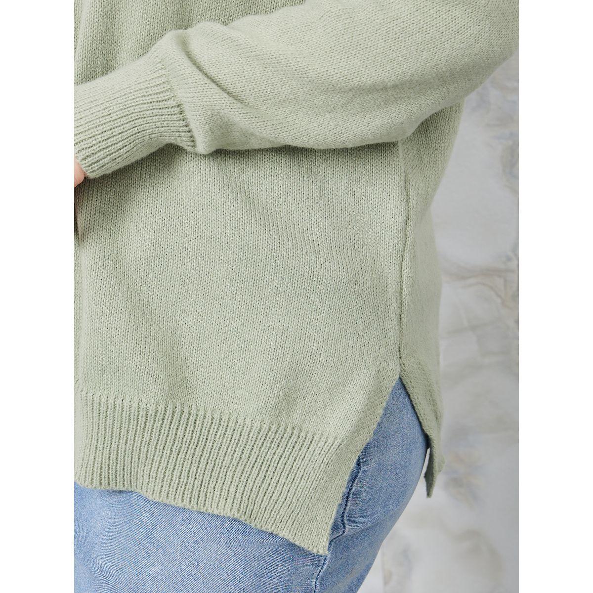 سويتر محبوك بياقة عالية وشق-women-winterwear-hoodiesandsweatshirts-hoodies-image-2
