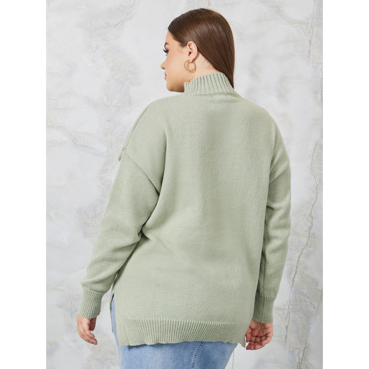سويتر محبوك بياقة عالية وشق-women-winterwear-hoodiesandsweatshirts-hoodies-image-1