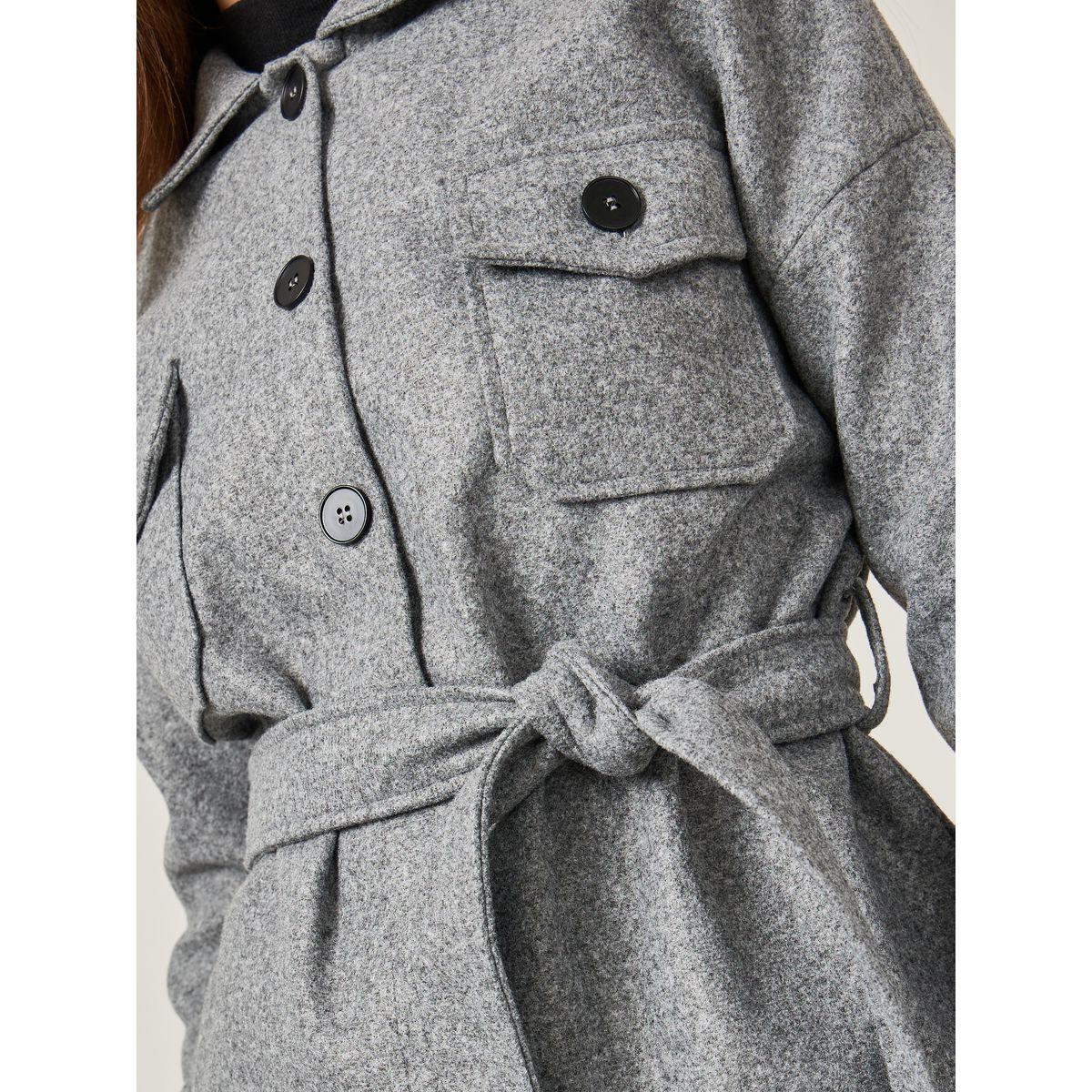 Styli Regular Fit Longline Belted Shacket-women-winterwear-coatsandjackets-jackets-image-4