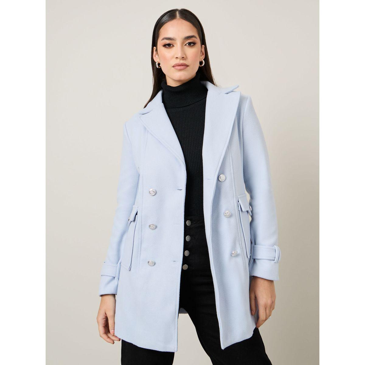 معطف بصفين أزرار مع جيوب-women-clothing-coatsandjackets-coats-image-3