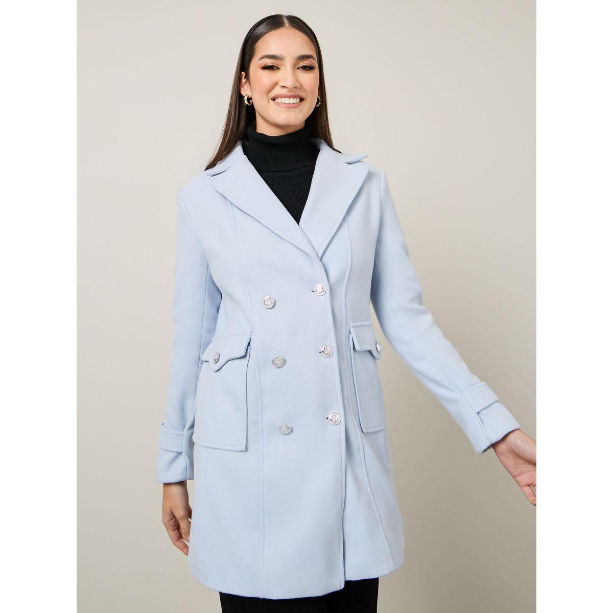 معطف بصفين أزرار مع جيوب-women-clothing-coatsandjackets-coats-image-4