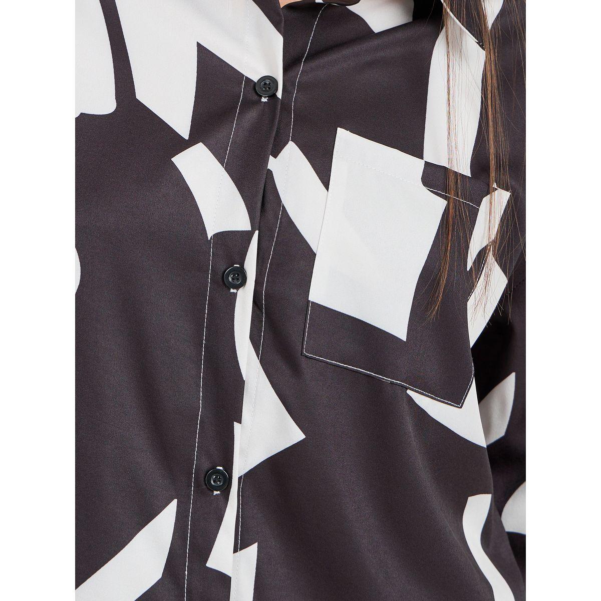 Styli All Over Print Longline Shirt & Trouser Co-Ords-women-clothing-coordsets-image-6