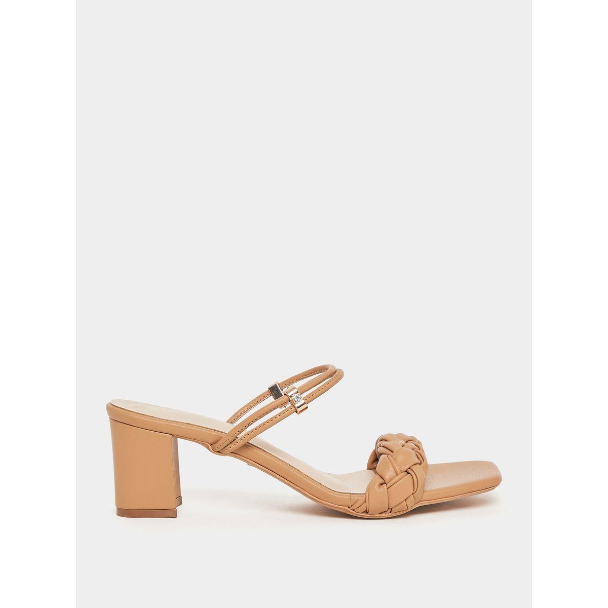 Styli Braided Strap Block Heel Sandals-women-shoes-heels-image-1