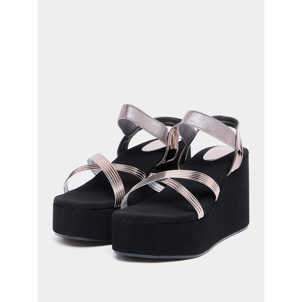Styli Cross Strap Wedge Sandals-women-shoes-heels-image-3