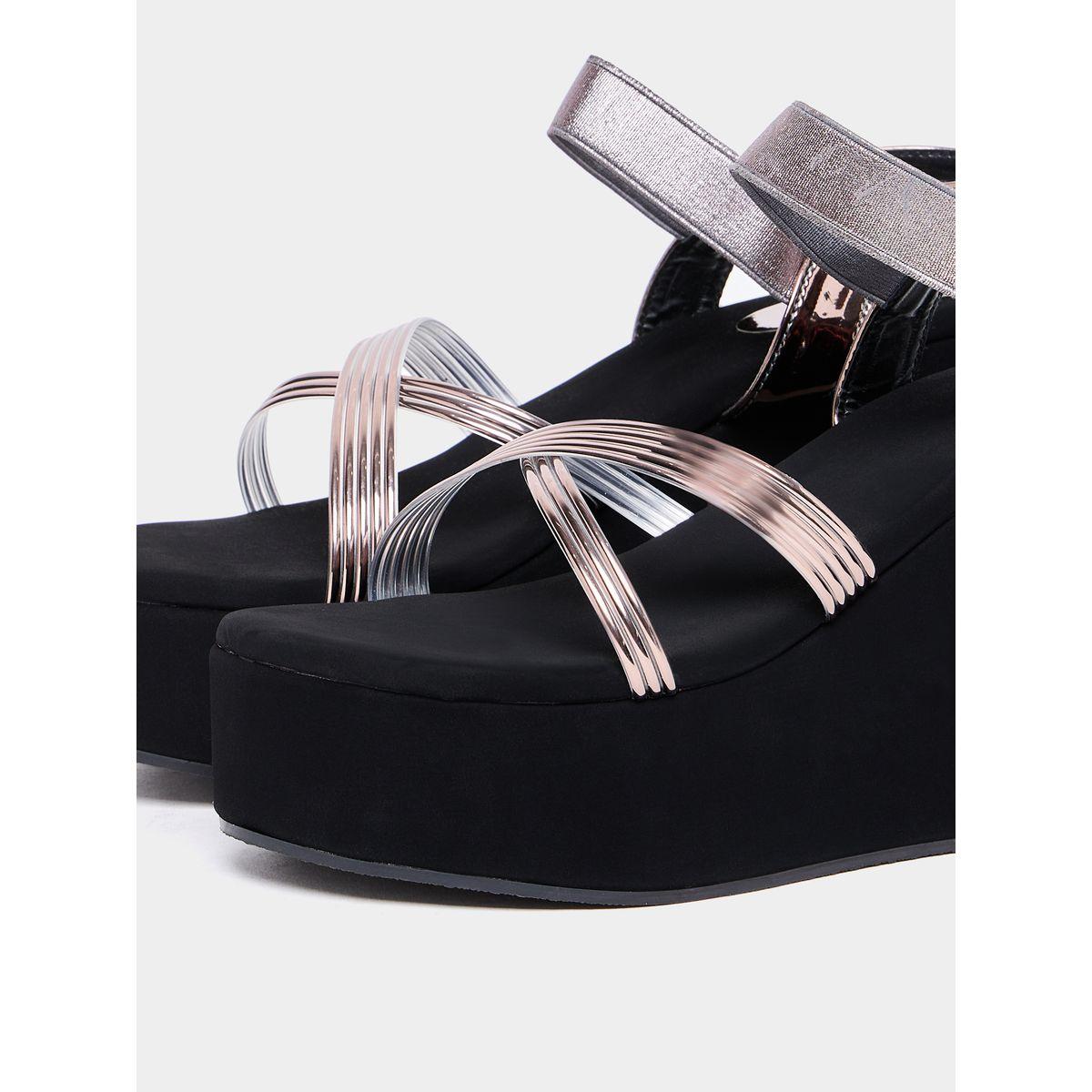 Styli Cross Strap Wedge Sandals-women-shoes-heels-image-5