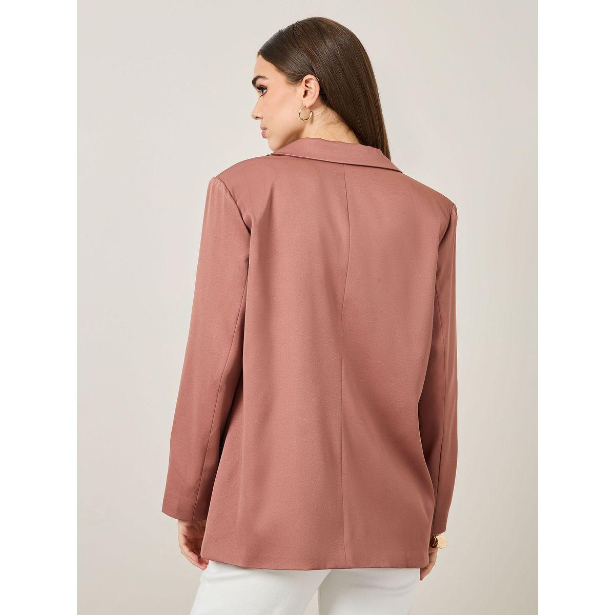 Styli Oversized Longline Double Breasted Twill Blazer-women-clothing-coatsandjackets-blazers-image-5