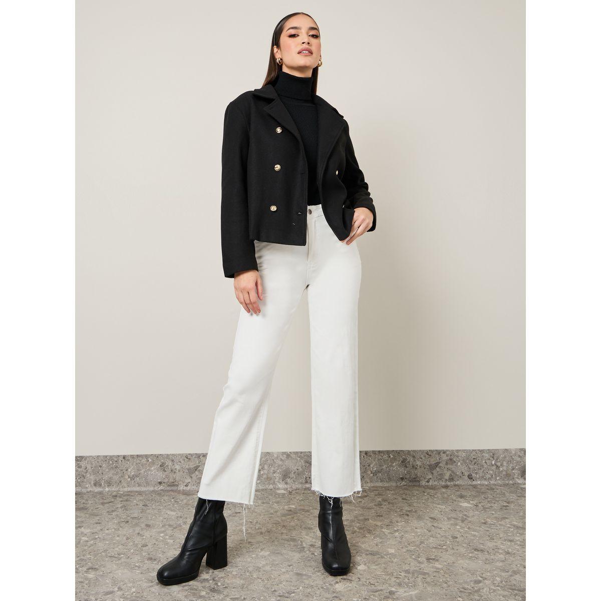 Styli Regular Fit Wool Like Tailored Jacket-women-winterwear-coatsandjackets-jackets-image-2