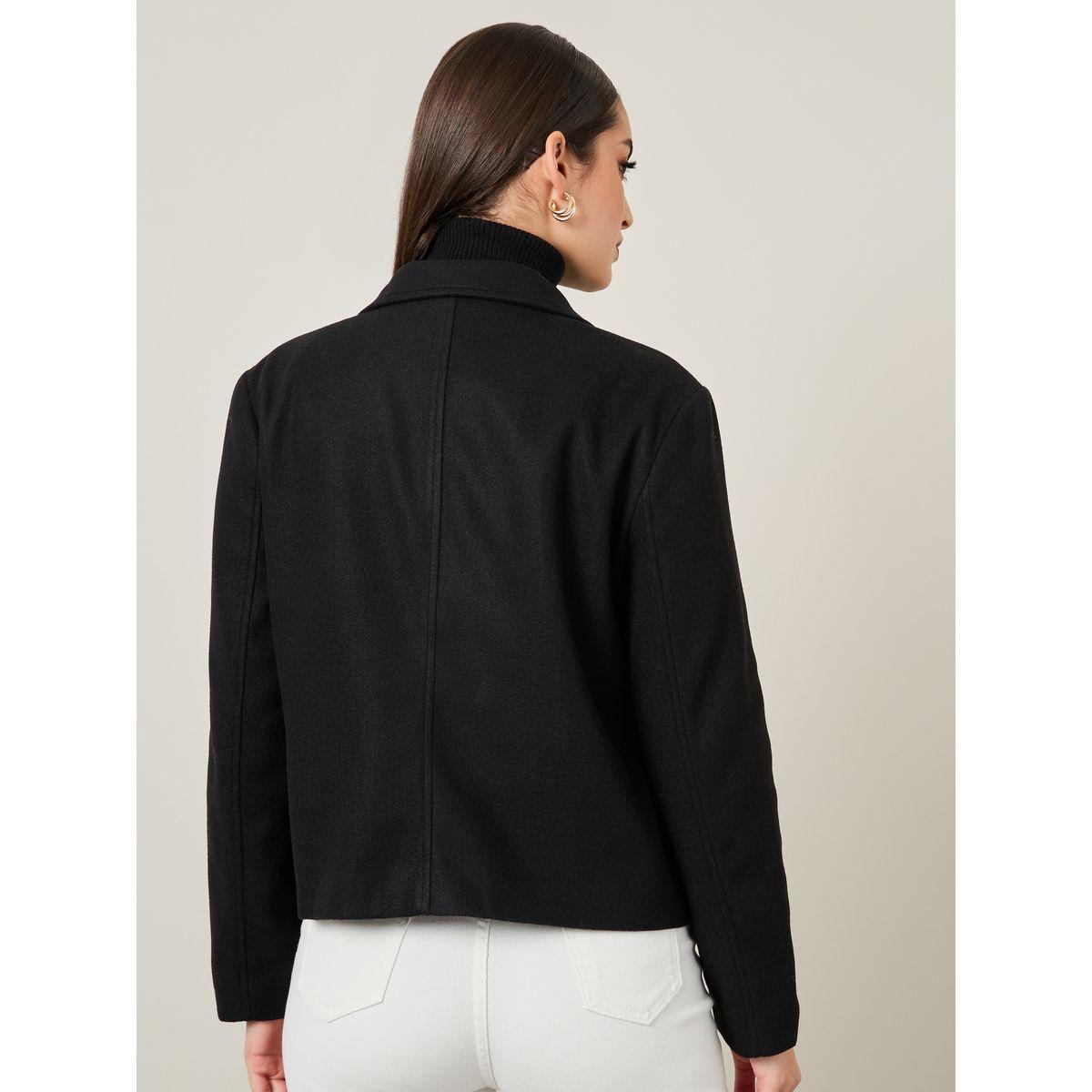Styli Regular Fit Wool Like Tailored Jacket-women-winterwear-coatsandjackets-jackets-image-5