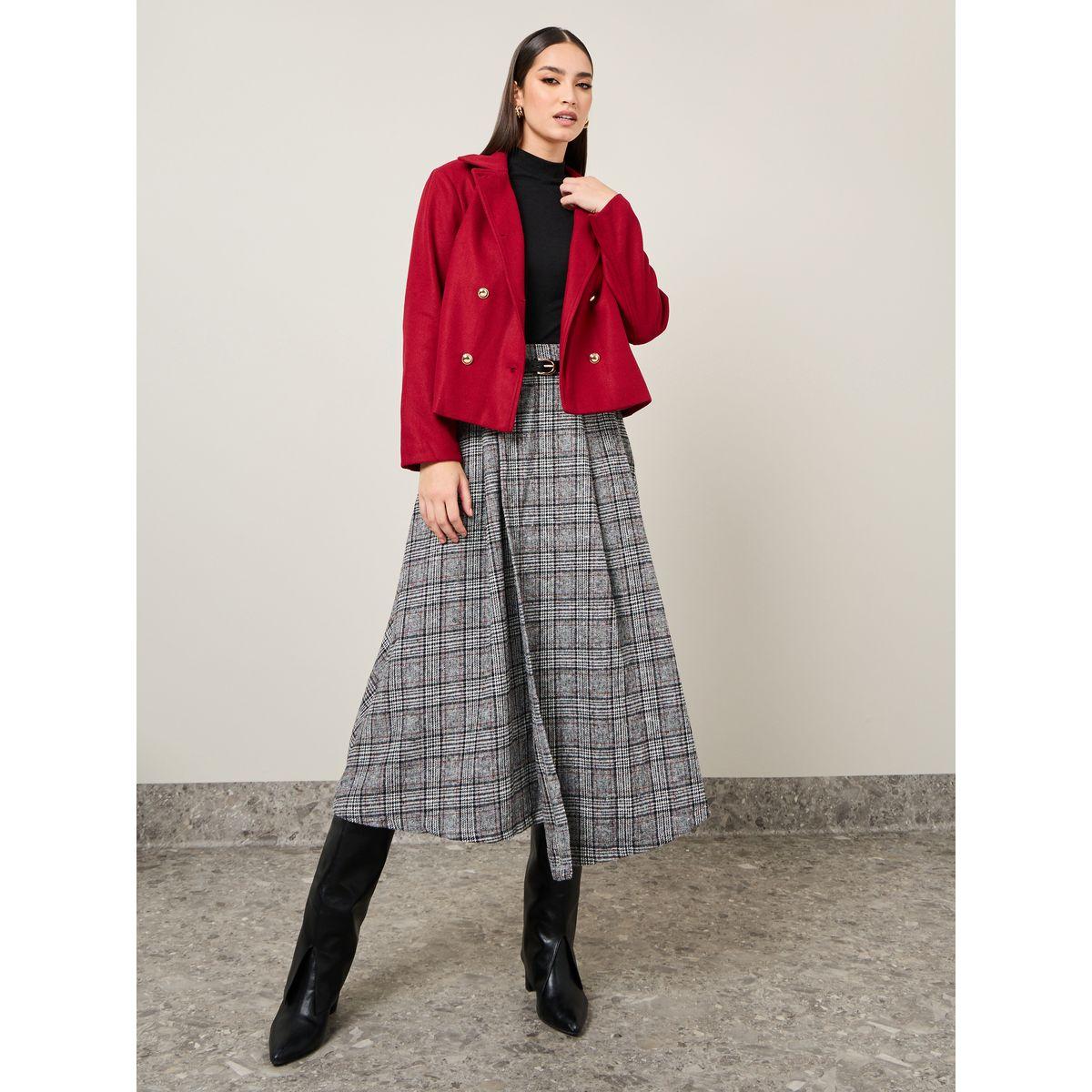 Styli Regular Fit Wool Like Tailored Jacket-women-winterwear-coatsandjackets-jackets-image-2