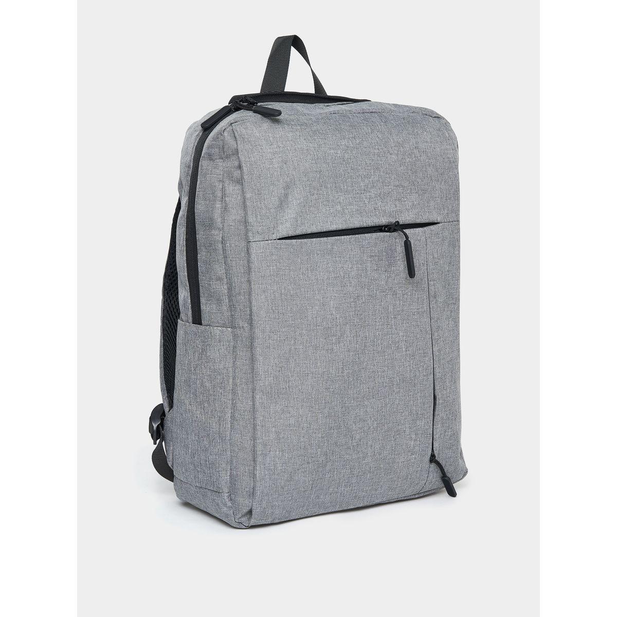 Styli Solid Front Pocket Backpack-men-bags-image-1