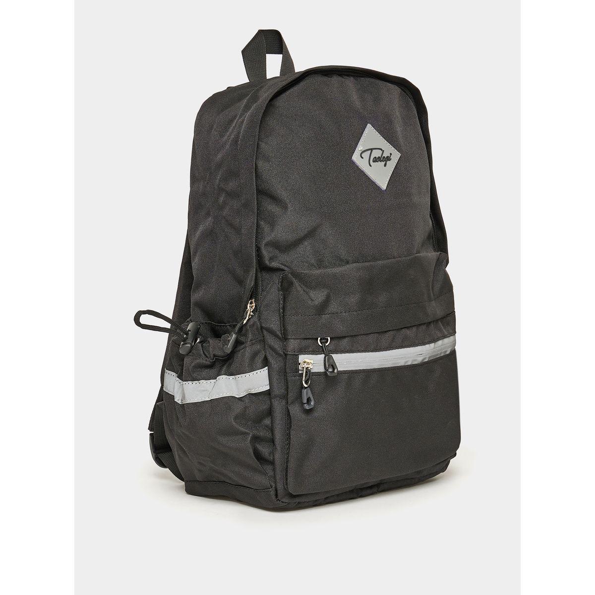 Styli Front Pocket Backpack With Zip Closure-men-bags-image-1