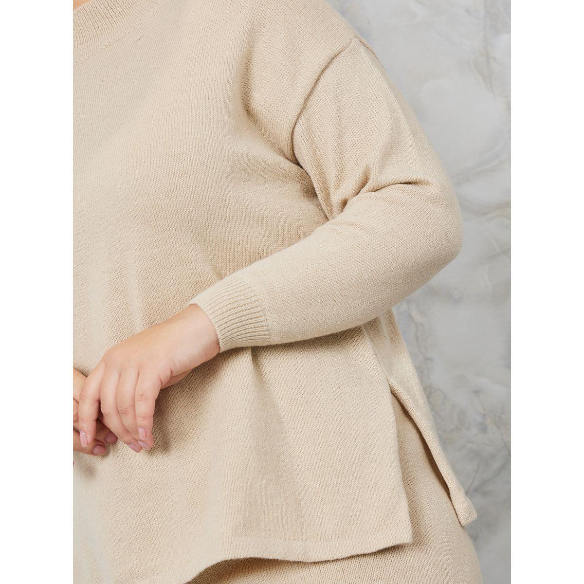 Styli Plus High Neck Knit Sweater & Pants Co-Ords-women-clothing-dresses-image-4