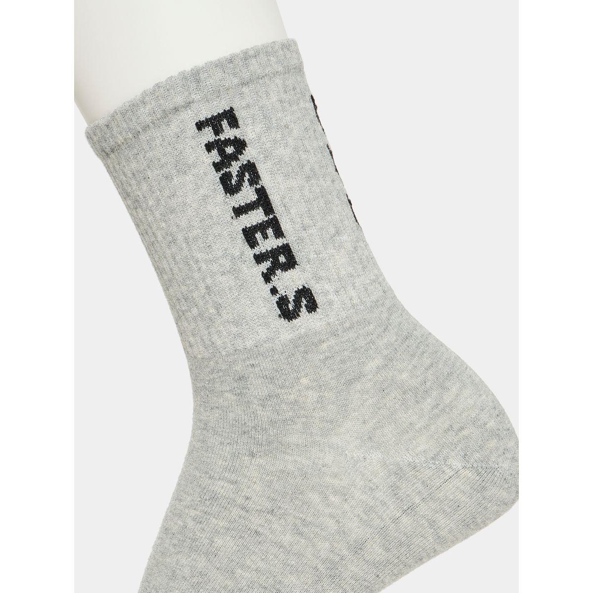 Styli Pack of 3 - Slogan Print Detail Crew Socks-men-socks-image-3