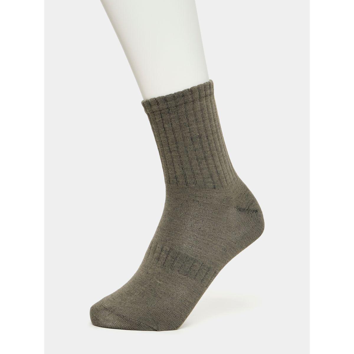 Styli Pack of 5 - Solid Crew Socks-men-socks-image-4