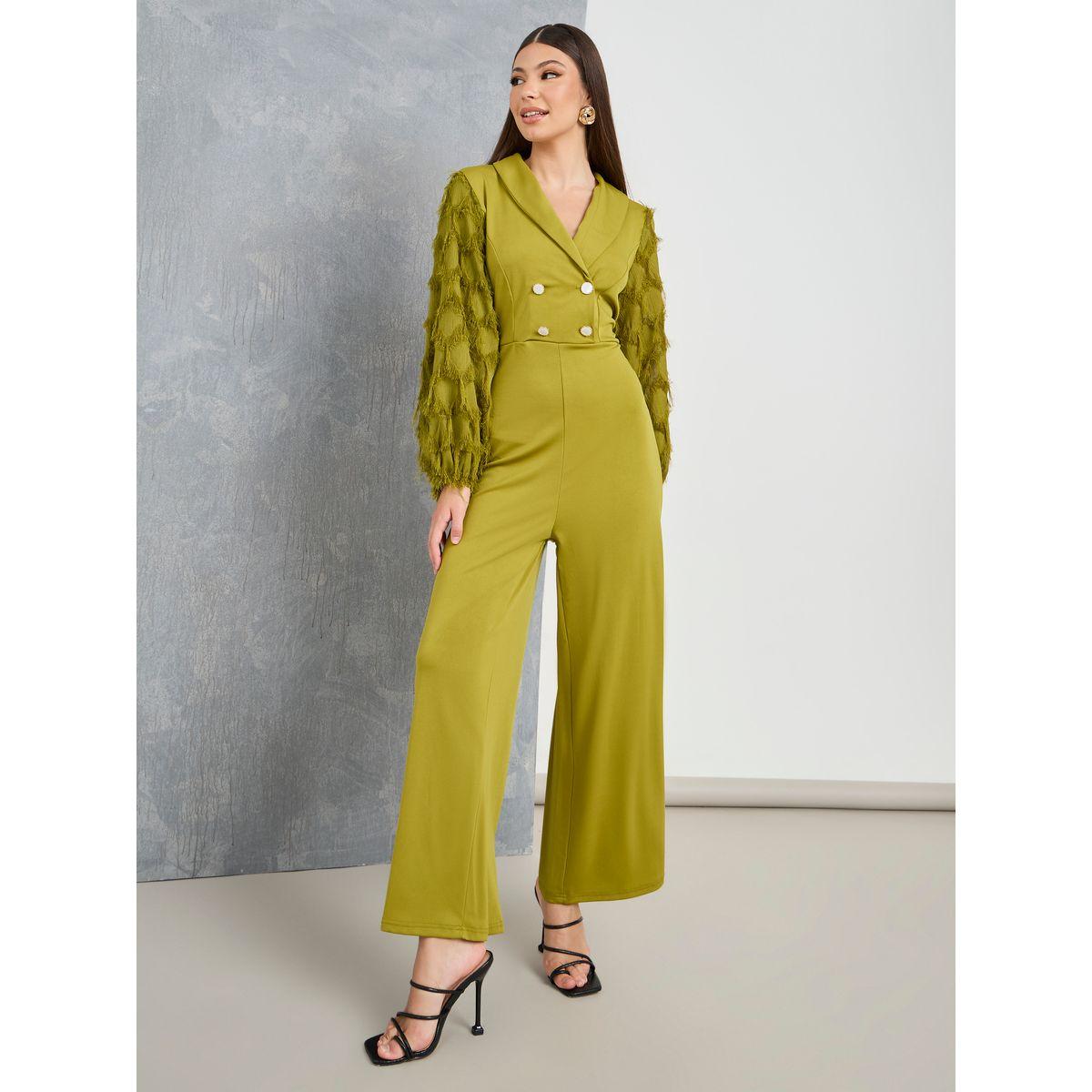 جمبسوت واسع الأرجل باكمام فوليوم-women-clothing-jumpsuits-image-1