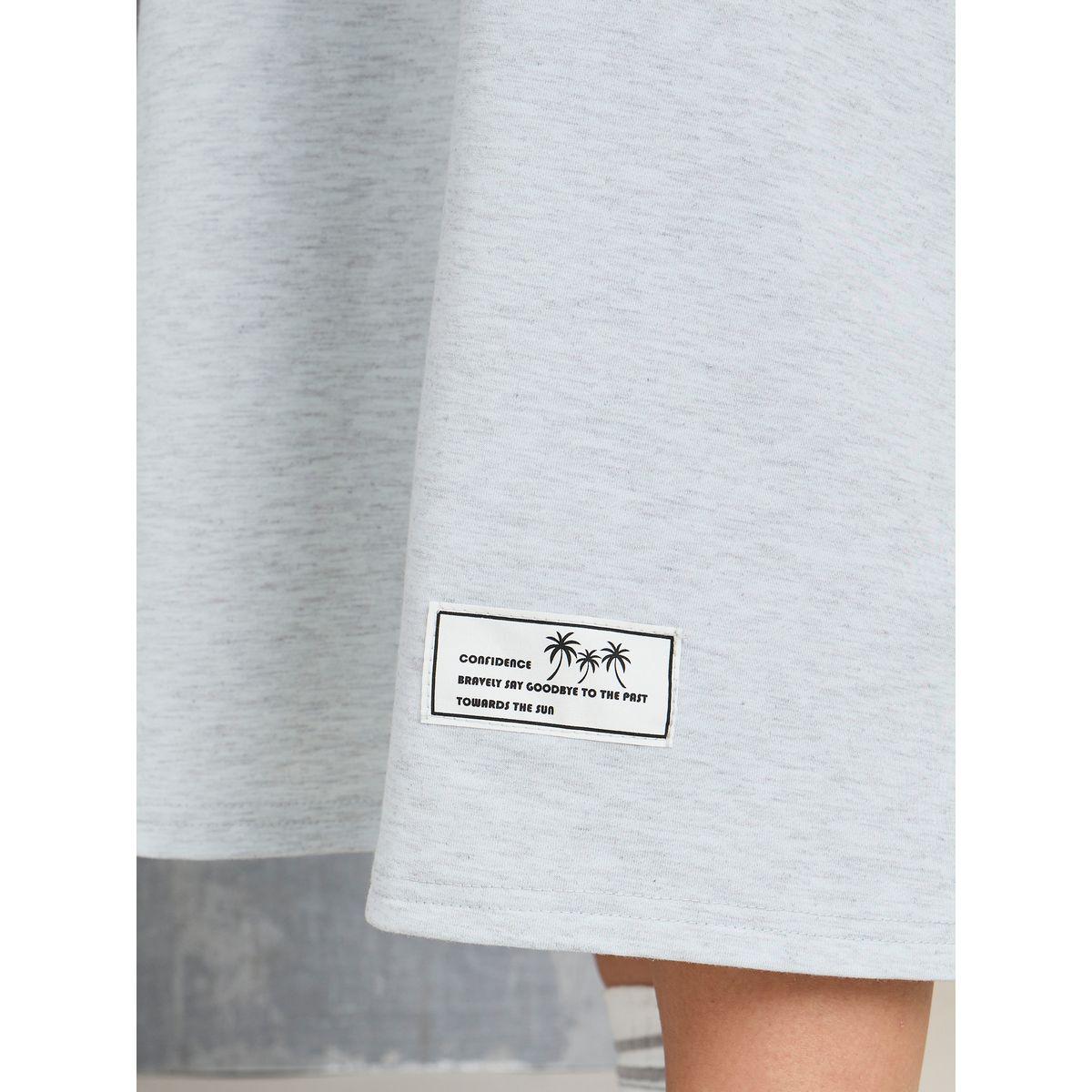 Styli Contrast Polo Neck Sweatshirt Midi Dress-women-clothing-dresses-image-4