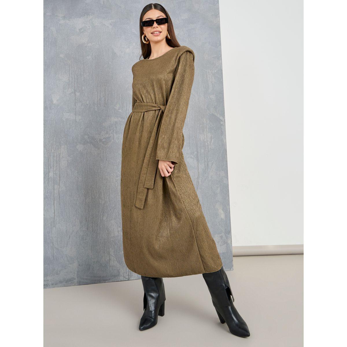 فستان ميدي بحزام خصر-women-clothing-dresses-image-5