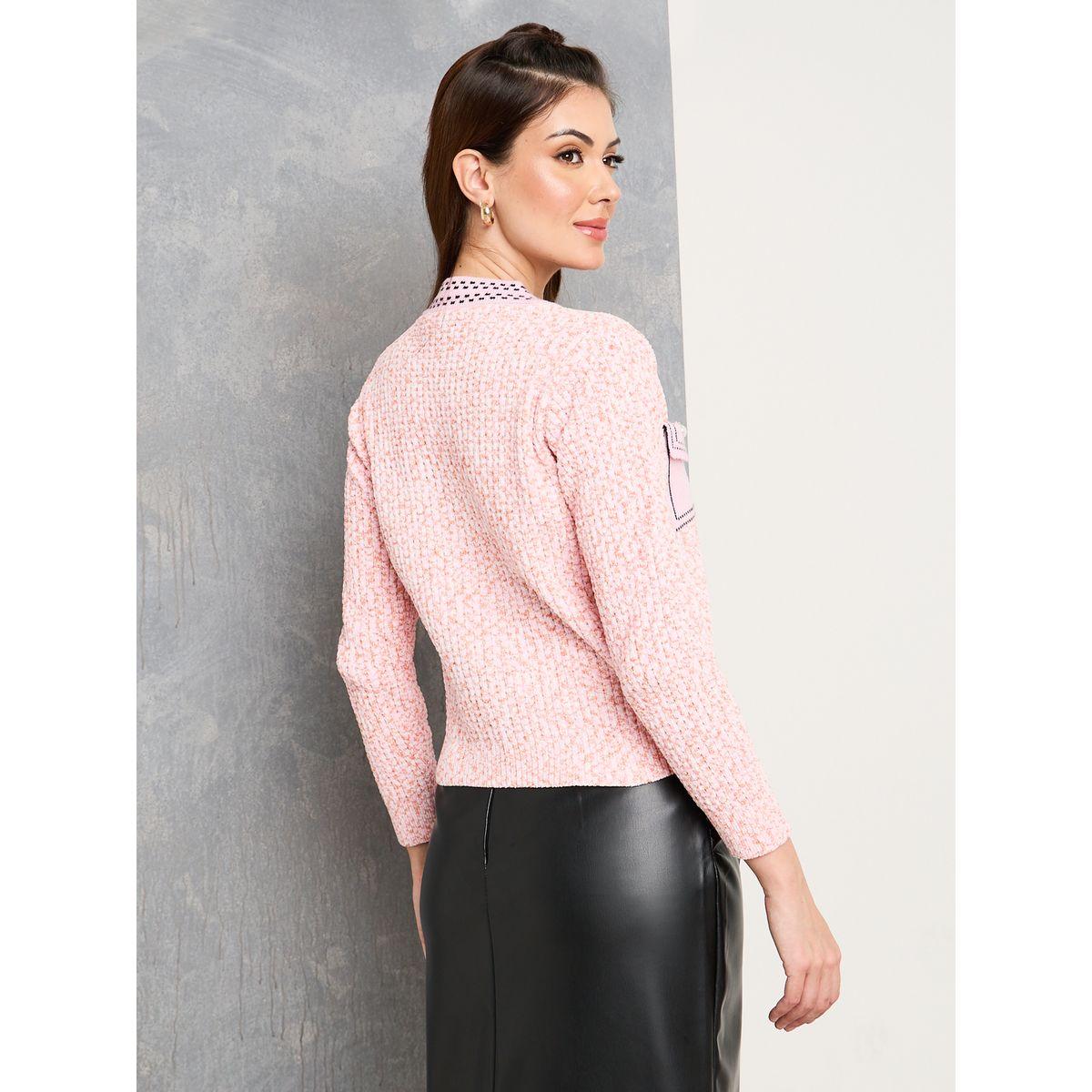 Styli Pocket Detail Knit Button Up Cardigan-women-winterwear-cardigansandjumpers-cardigans-image-5