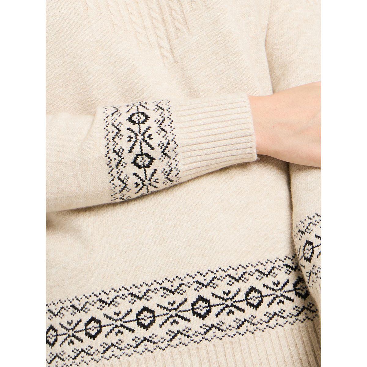 سويتر محبوك بياقة دائرية-women-winterwear-cardigansandjumpers-jumpers-image-3