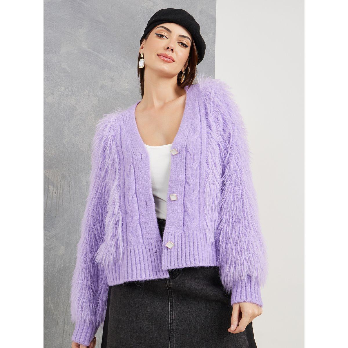 كارديجان بقصة عادية وأزرار-women-winterwear-cardigansandjumpers-cardigans-image-5