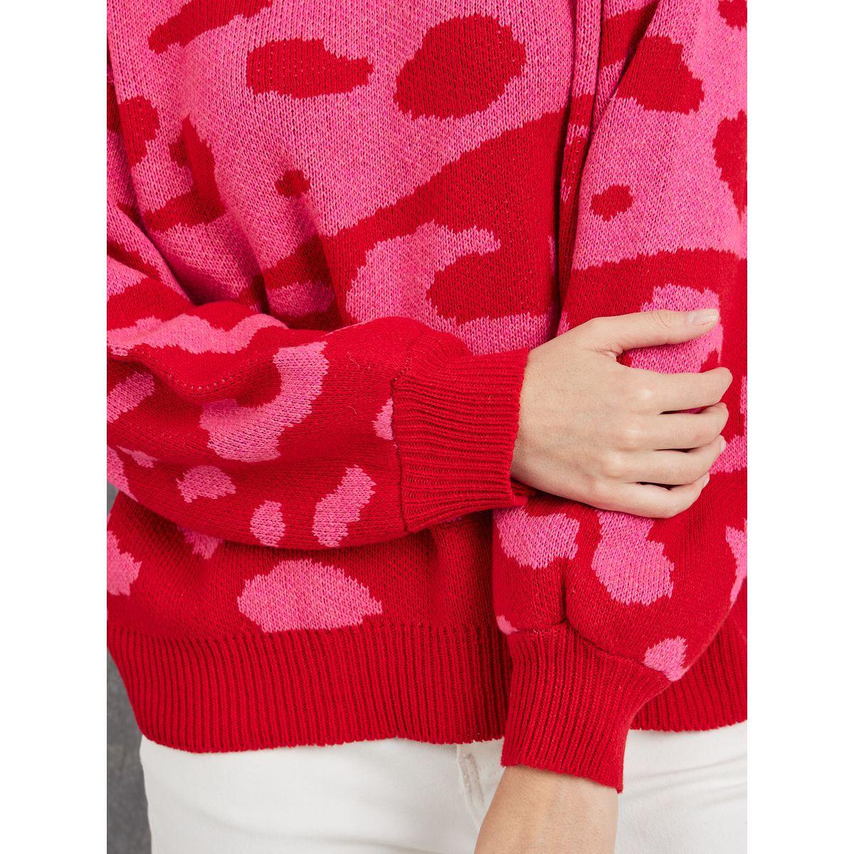 Styli Regular Fit Leopard Graphic Print Sweater-women-clothing-cardigansandjumpers-jumpers-image-3
