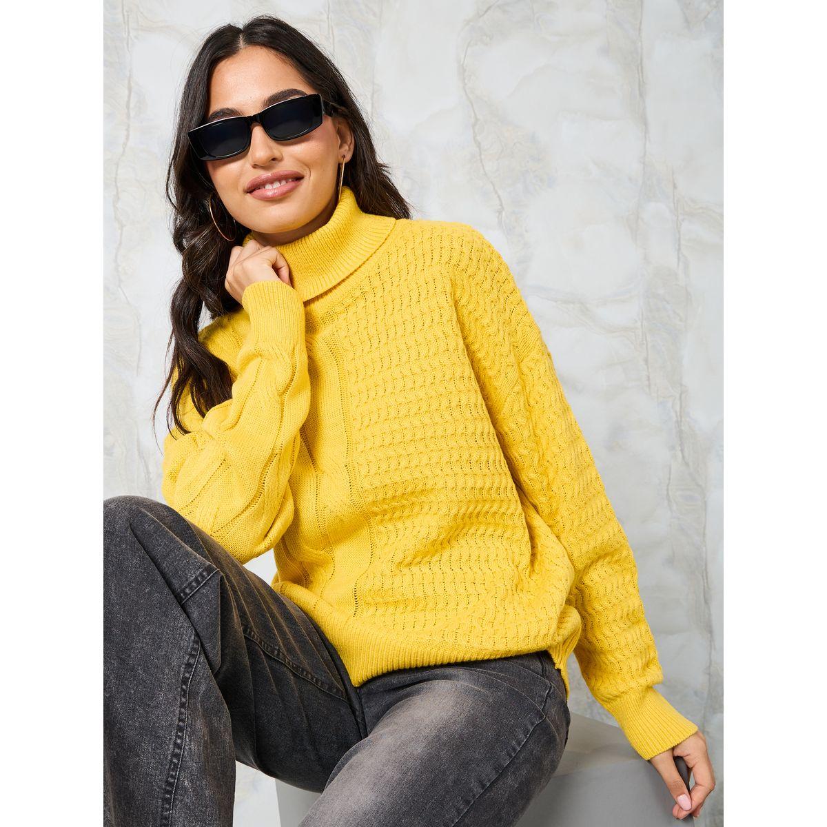 Styli Regular Fit Chunky Knit Turtle Neck Sweater-women-clothing-cardigansandjumpers-jumpers-image-1