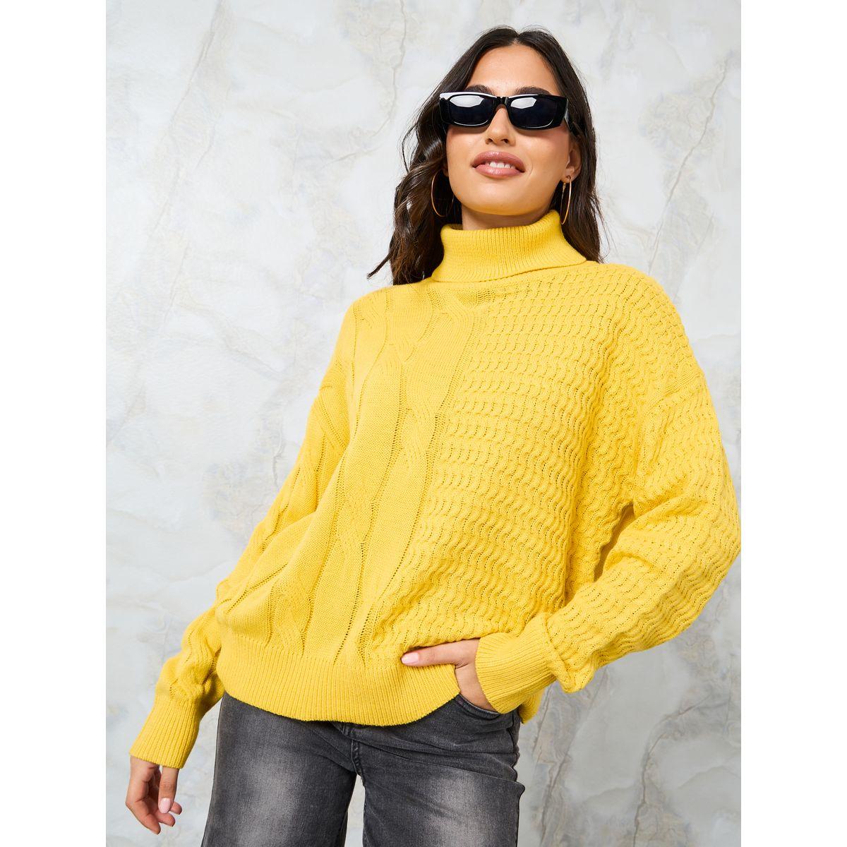 Styli Regular Fit Chunky Knit Turtle Neck Sweater-women-clothing-cardigansandjumpers-jumpers-image-3