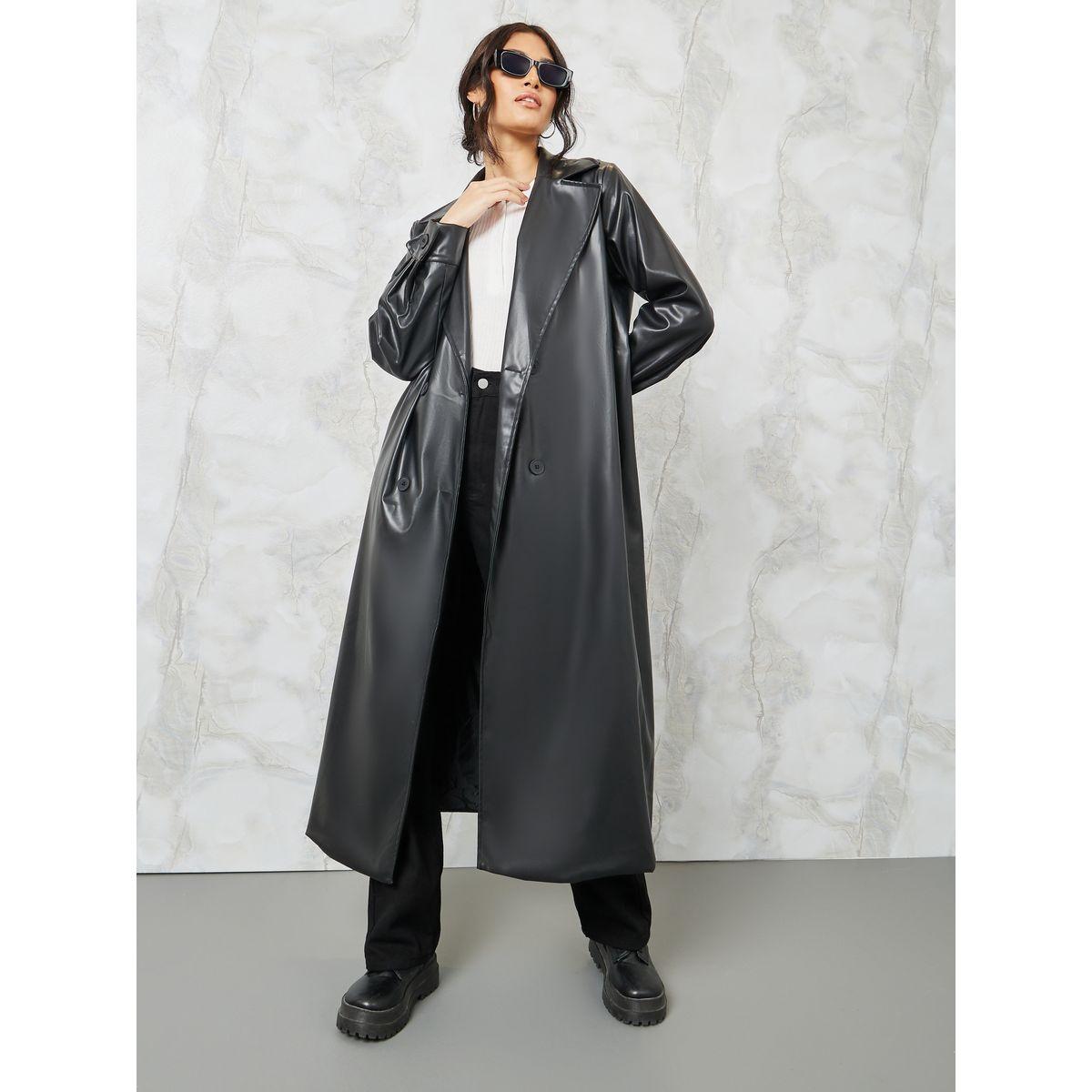 Styli Leather Look Belted Midi Trench Coat-women-clothing-coatsandjackets-coats-image-2