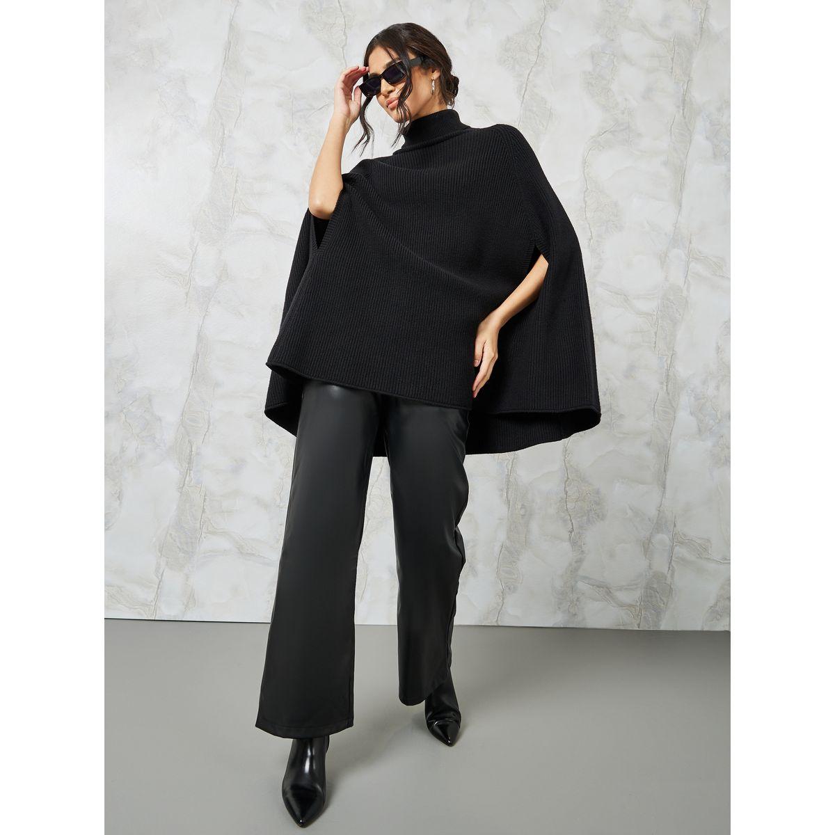 Styli Oversized Chunky Knit Batwing Sleeve Turtle Neck Sweater-women-clothing-cardigansandjumpers-jumpers-image-2