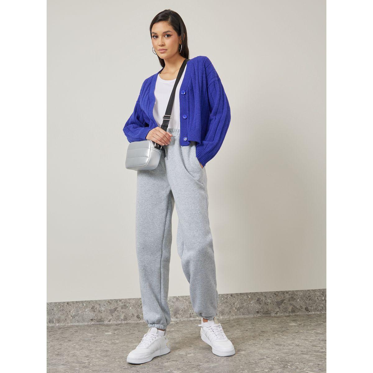 كارديجان مضلع بقصة بوكسي-women-winterwear-cardigansandjumpers-cardigans-image-7