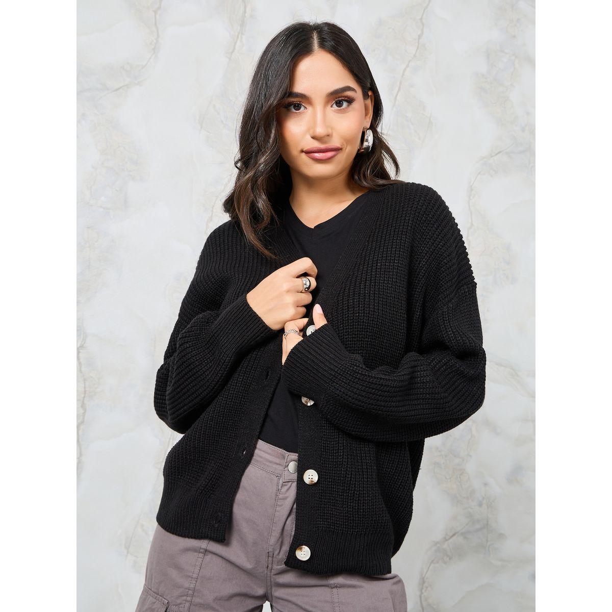 كارديجان محبوك بقصة بوكسي-women-winterwear-cardigansandjumpers-cardigans-image-3