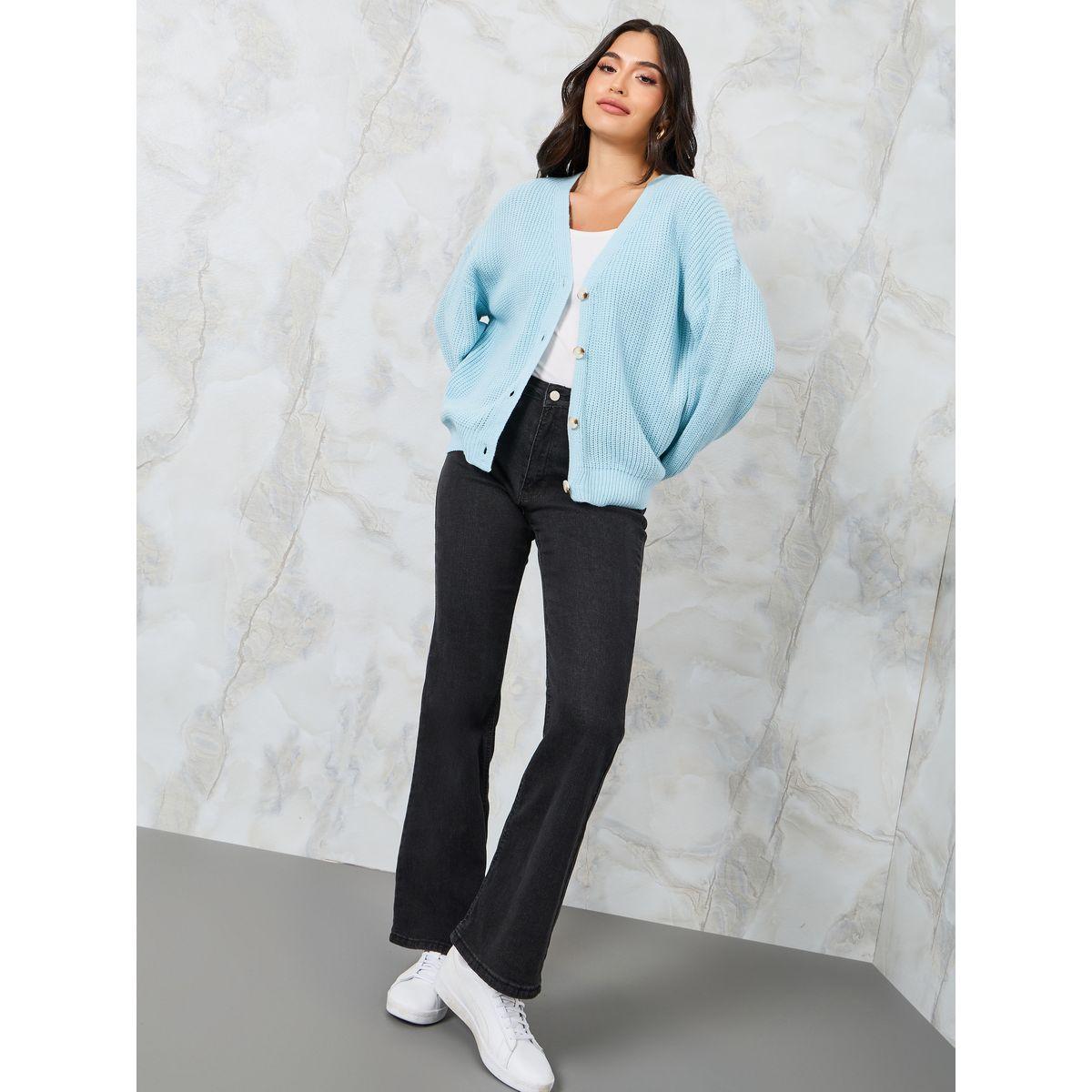 كارديجان محبوك بقصة بوكسي-women-winterwear-cardigansandjumpers-cardigans-image-2