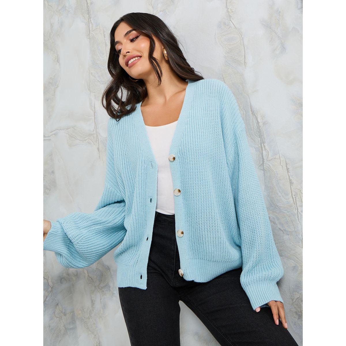 كارديجان محبوك بقصة بوكسي-women-winterwear-cardigansandjumpers-cardigans-image-3