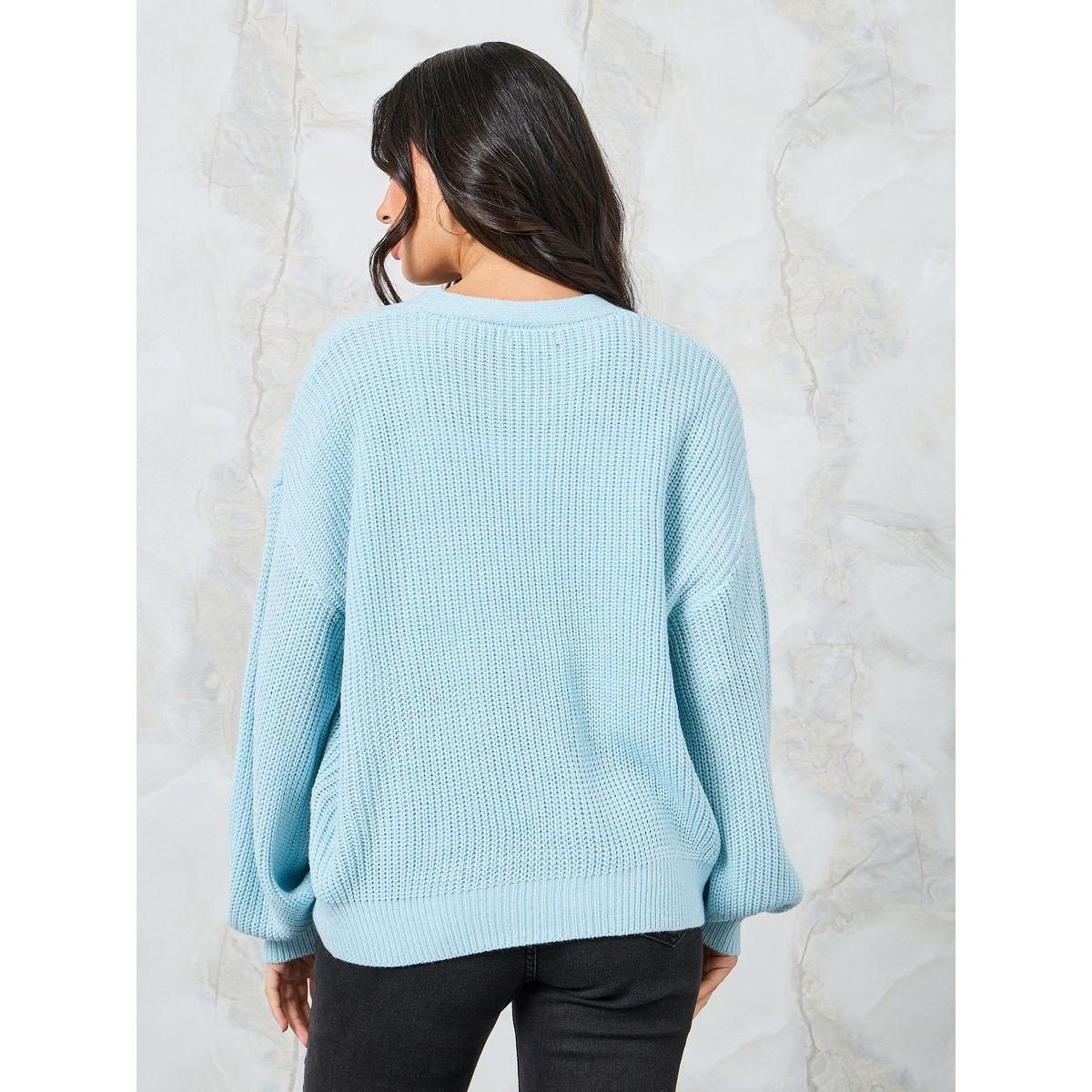 كارديجان محبوك بقصة بوكسي-women-winterwear-cardigansandjumpers-cardigans-image-5