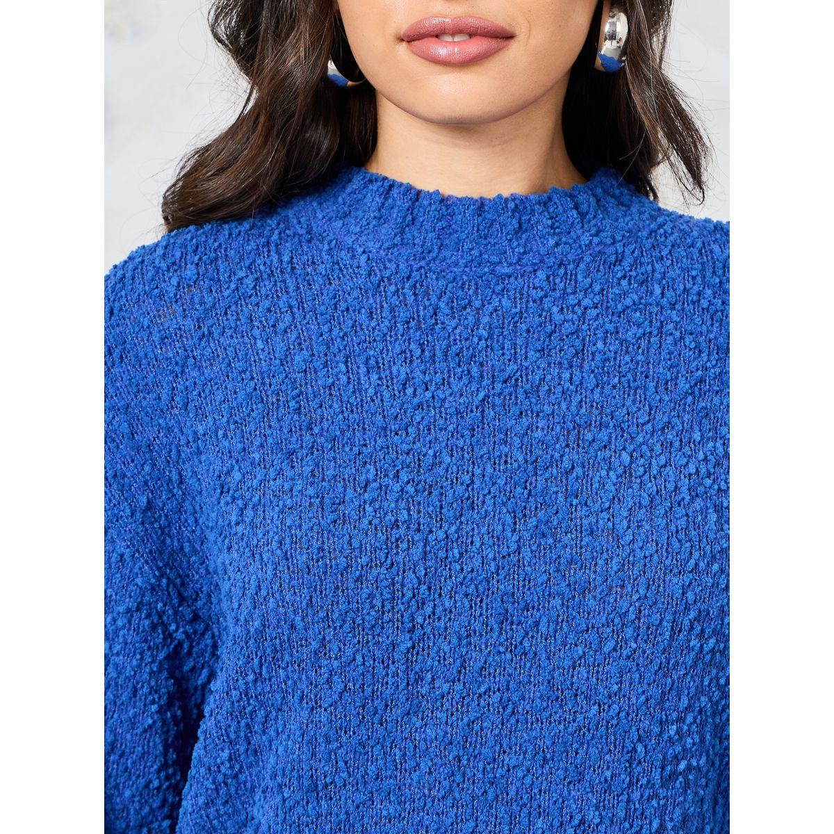 Styli Regular Fit High Neck Popcorn Yarn Sweater-women-clothing-cardigansandjumpers-jumpers-image-4