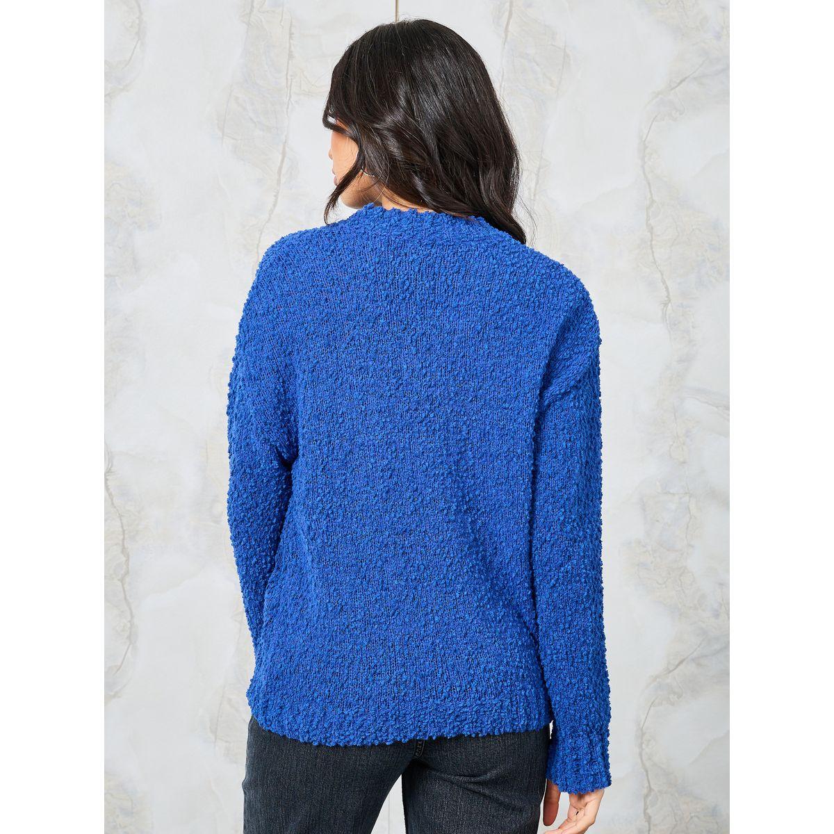 Styli Regular Fit High Neck Popcorn Yarn Sweater-women-clothing-cardigansandjumpers-jumpers-image-5