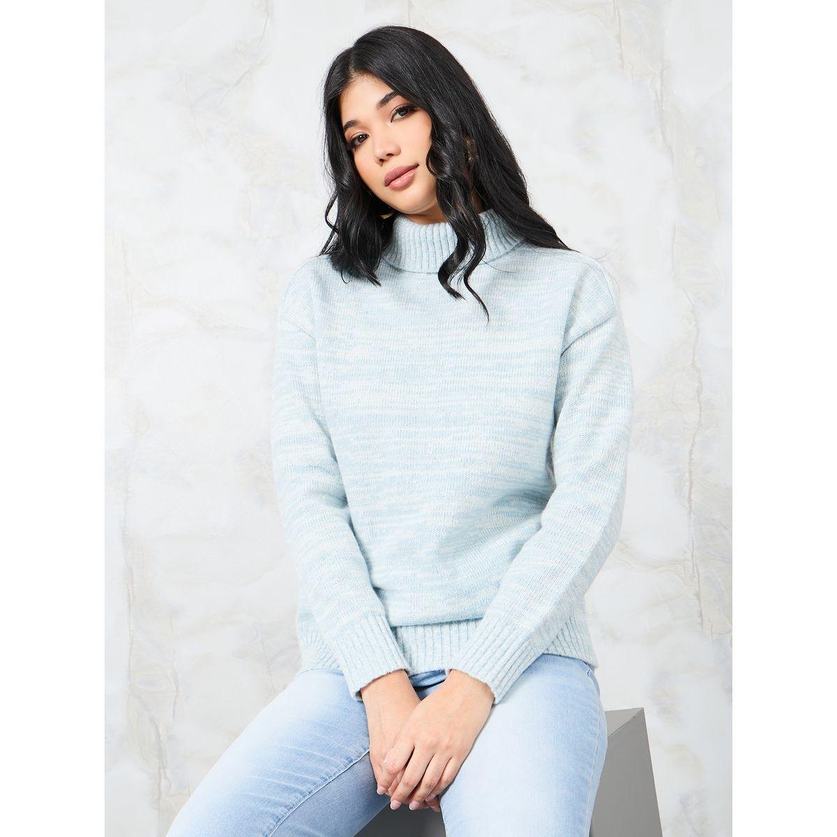 سويتر بقصة عادية وياقة عالية-women-clothing-cardigansandjumpers-jumpers-image-1