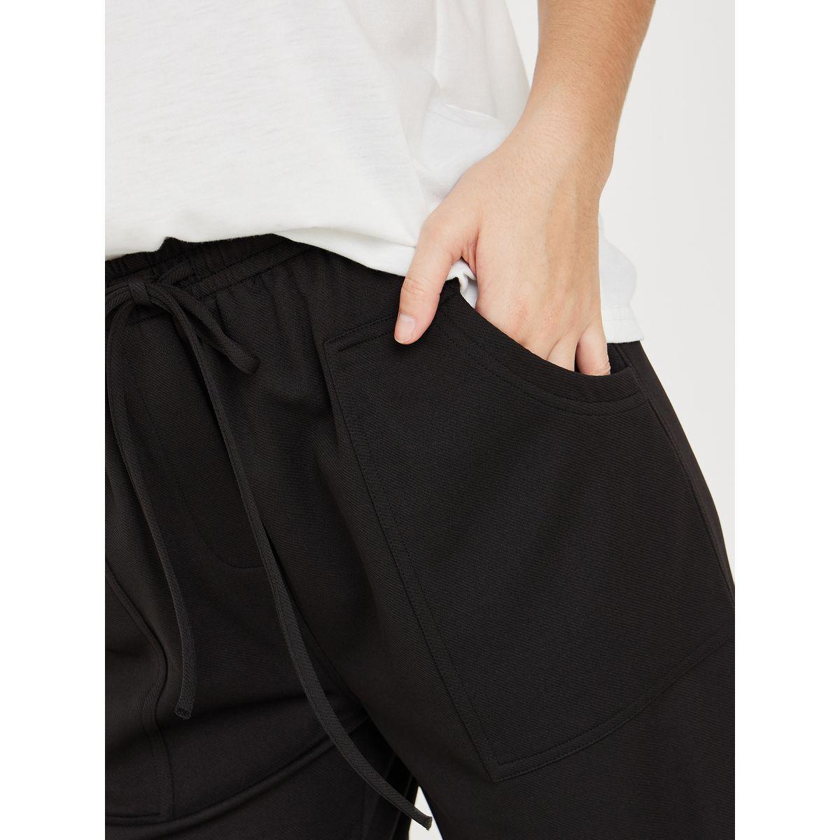 Styli High Rise Twill Straight Leg Pants-women-clothing-bottoms-trousers-image-3