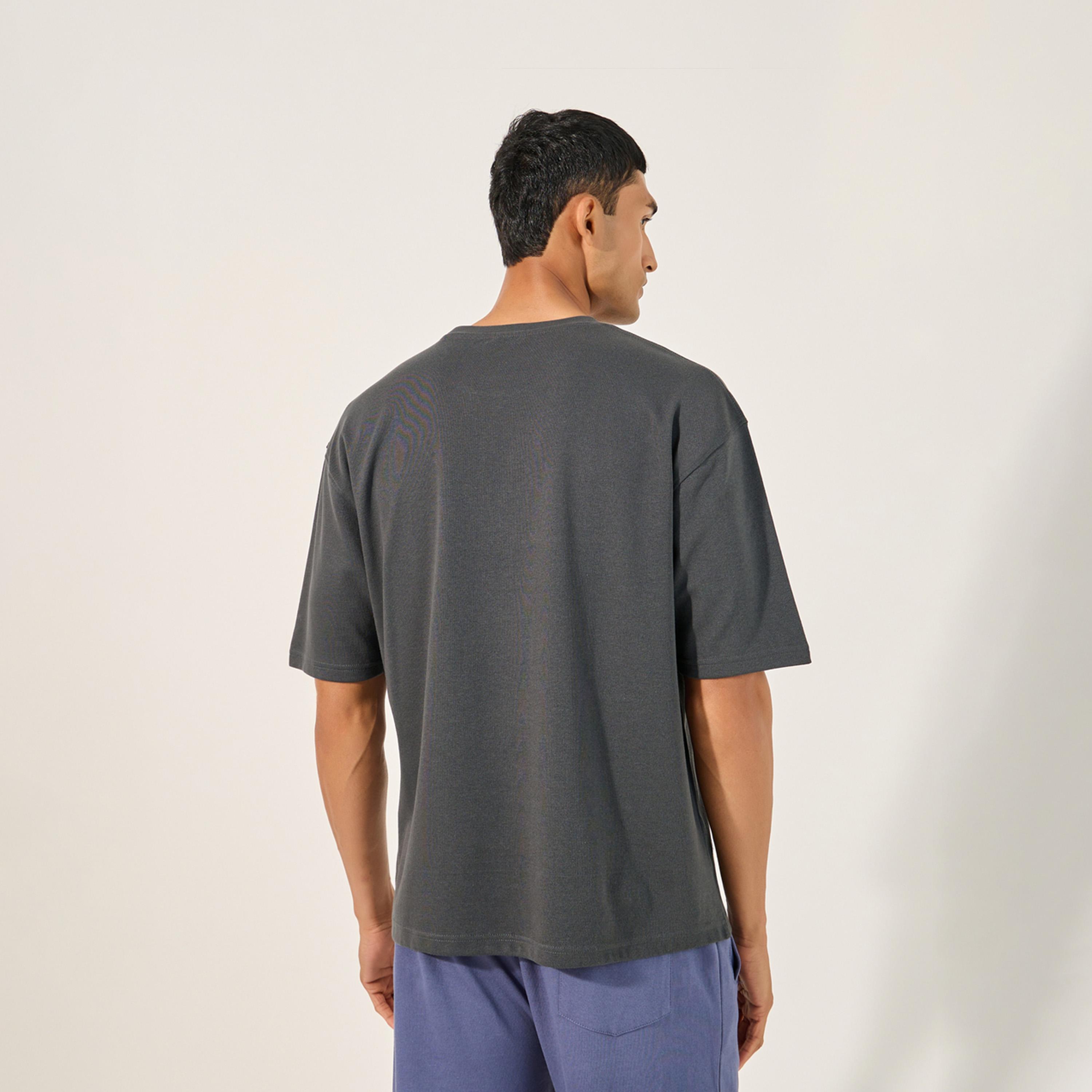 Styli Slogan Print Crew Neck Oversized T-Shirt-men-clothing-tshirtsandpolos-tshirts-image-4