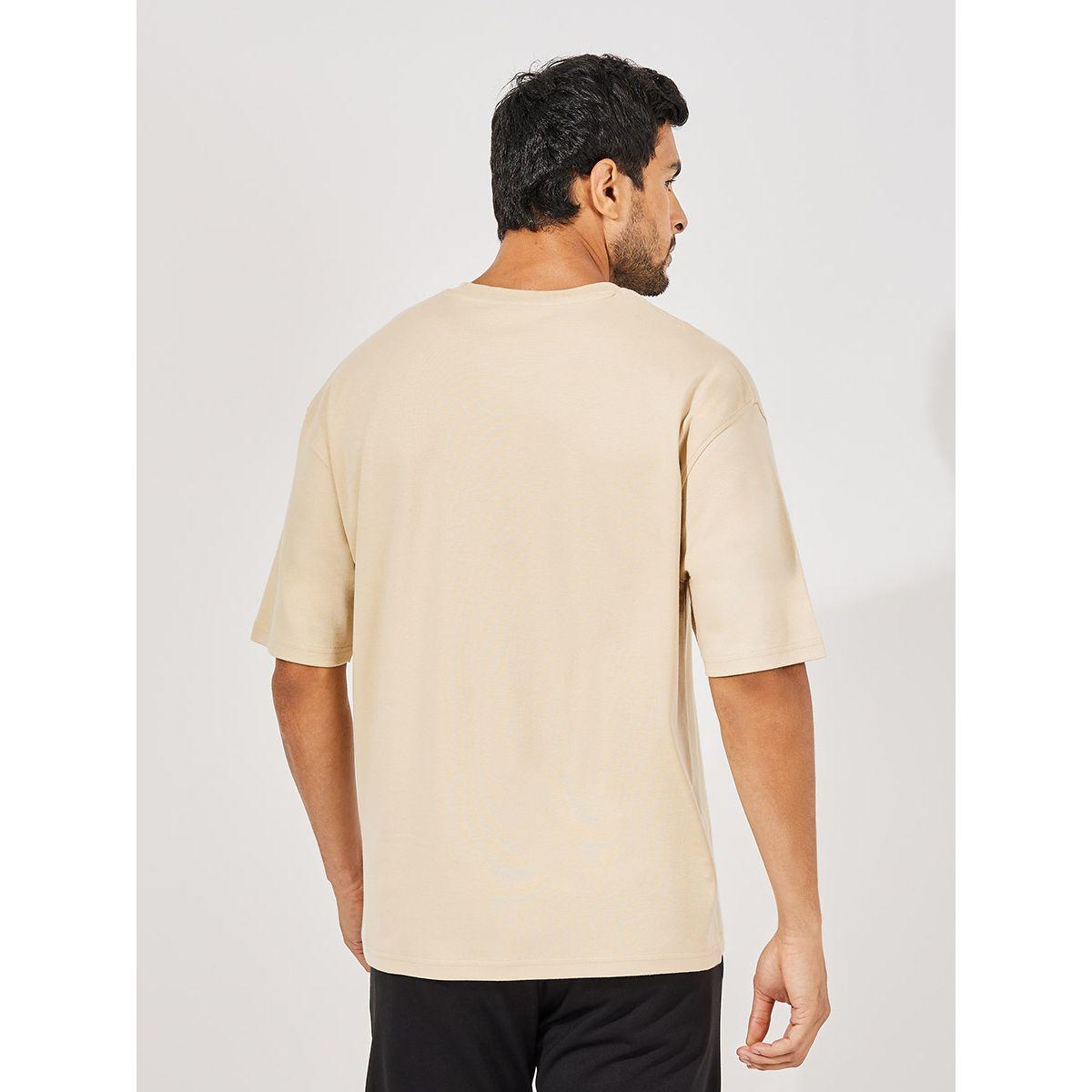 تيشيرت فضفاض بكتابة مُطرّزة واكمام قصيرة-men-clothing-tshirtsandpolos-tshirts-image-4