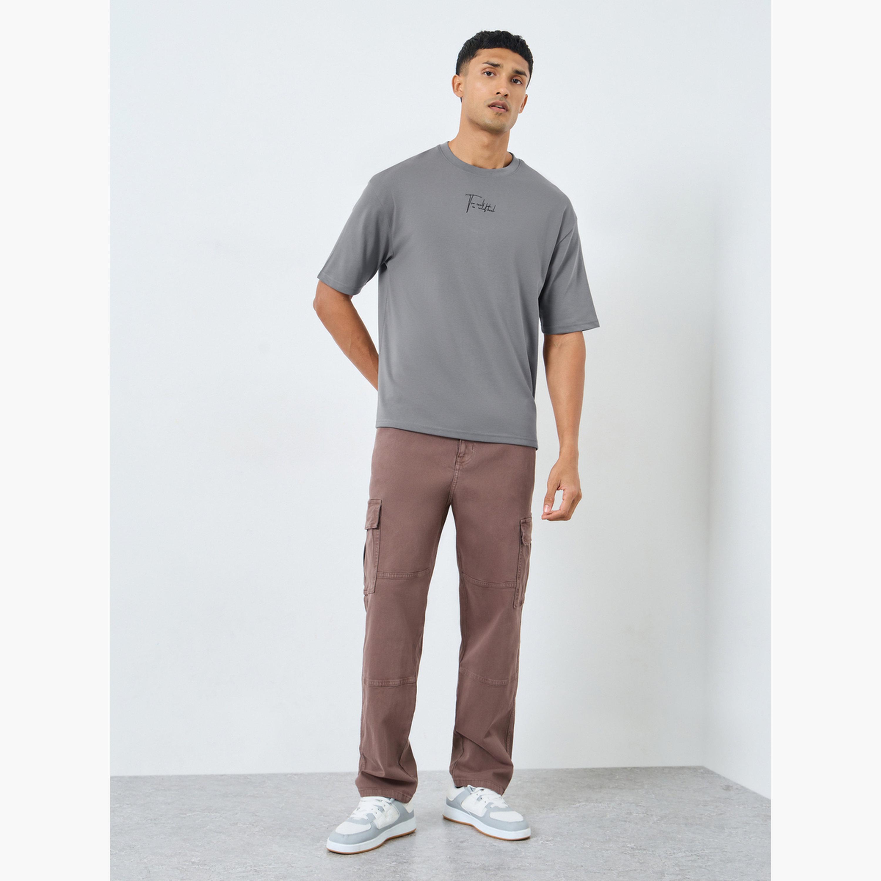 Styli Men Monochrome Oversized Interlock T-Shirt-men-clothing-tshirtsandpolos-tshirts-image-2