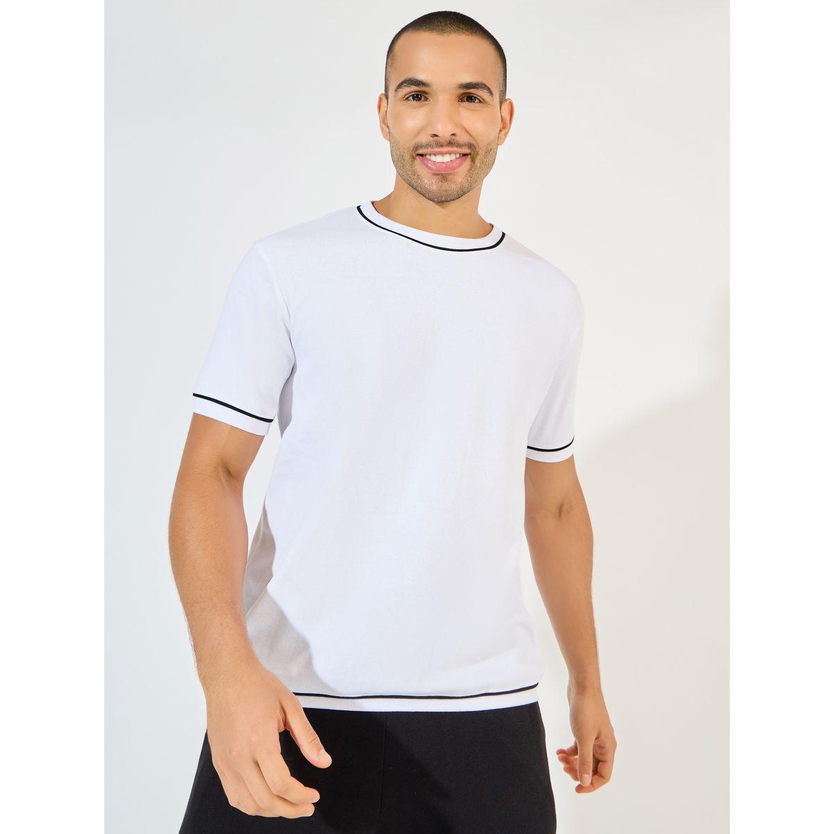 Styli Regular Fit Piping Detail Interlock T-Shirt-men-clothing-tshirtsandpolos-tshirts-image-1