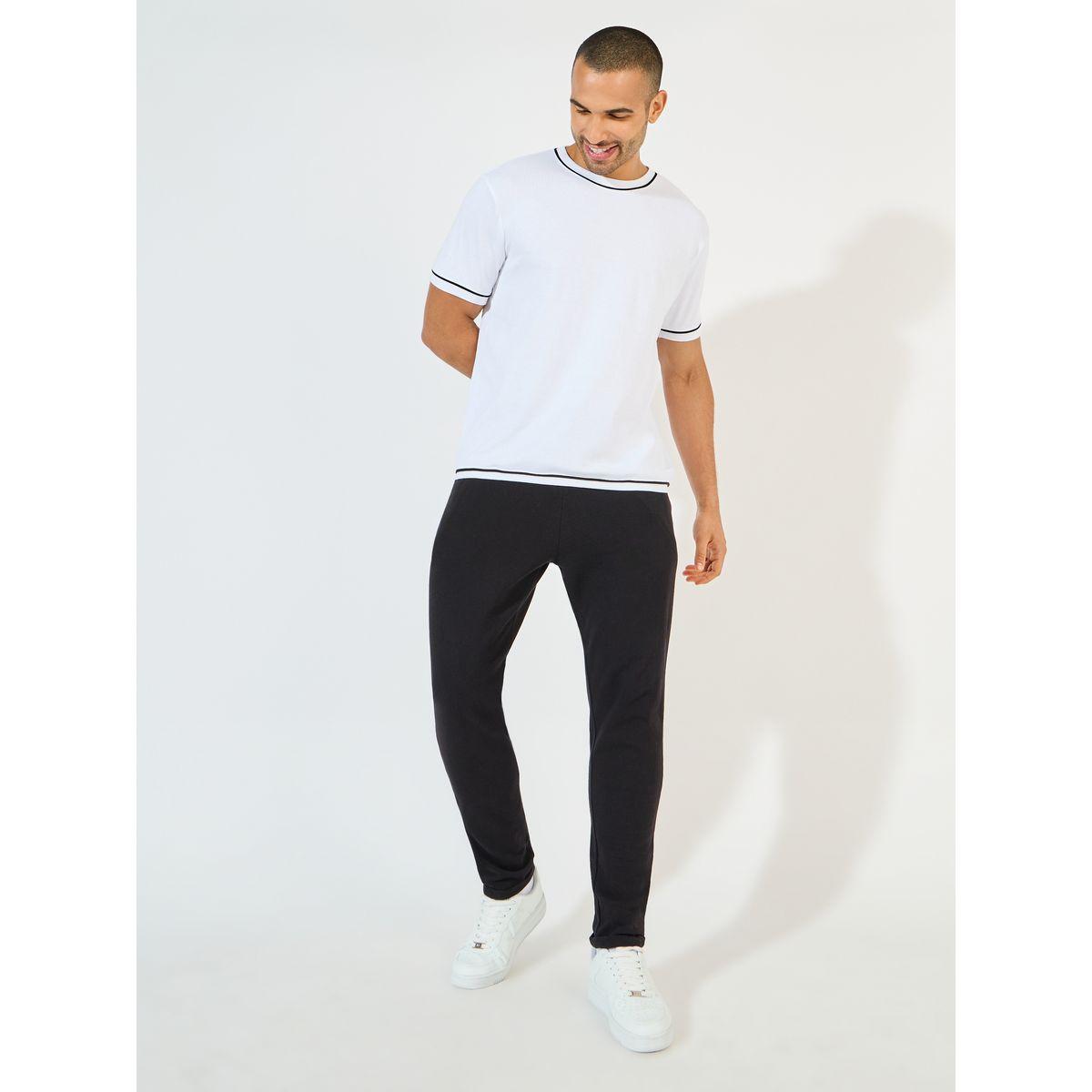 Styli Regular Fit Piping Detail Interlock T-Shirt-men-clothing-tshirtsandpolos-tshirts-image-2