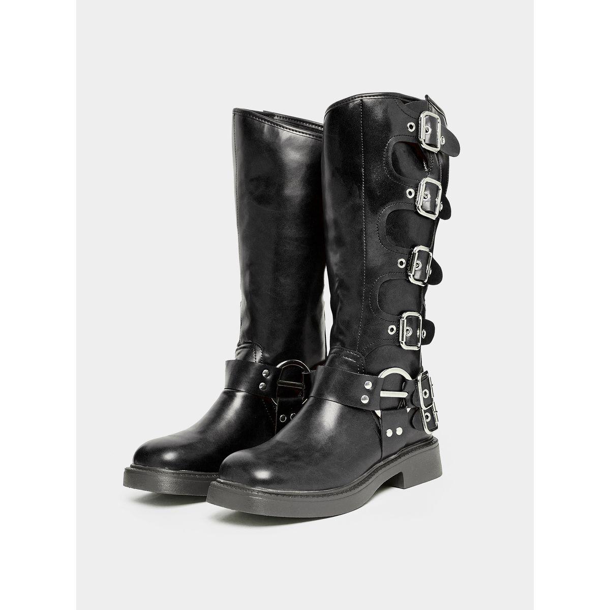 حذاء بوت بإبزيم جانبي للإغلاق-women-shoes-boots-image-3