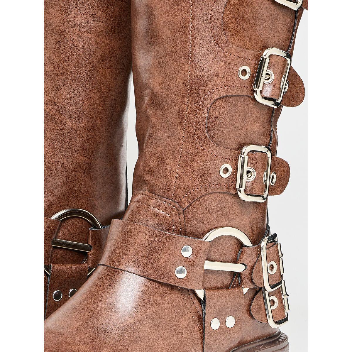 حذاء بوت بإبزيم جانبي للإغلاق-women-shoes-boots-image-5