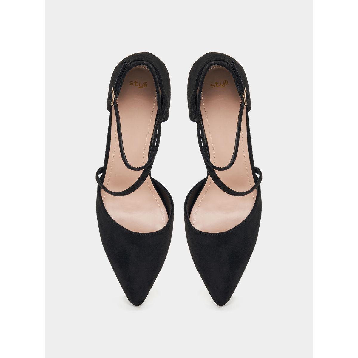 Styli Ankle Strap Pointed Toe Sandals-women-shoes-heels-image-4