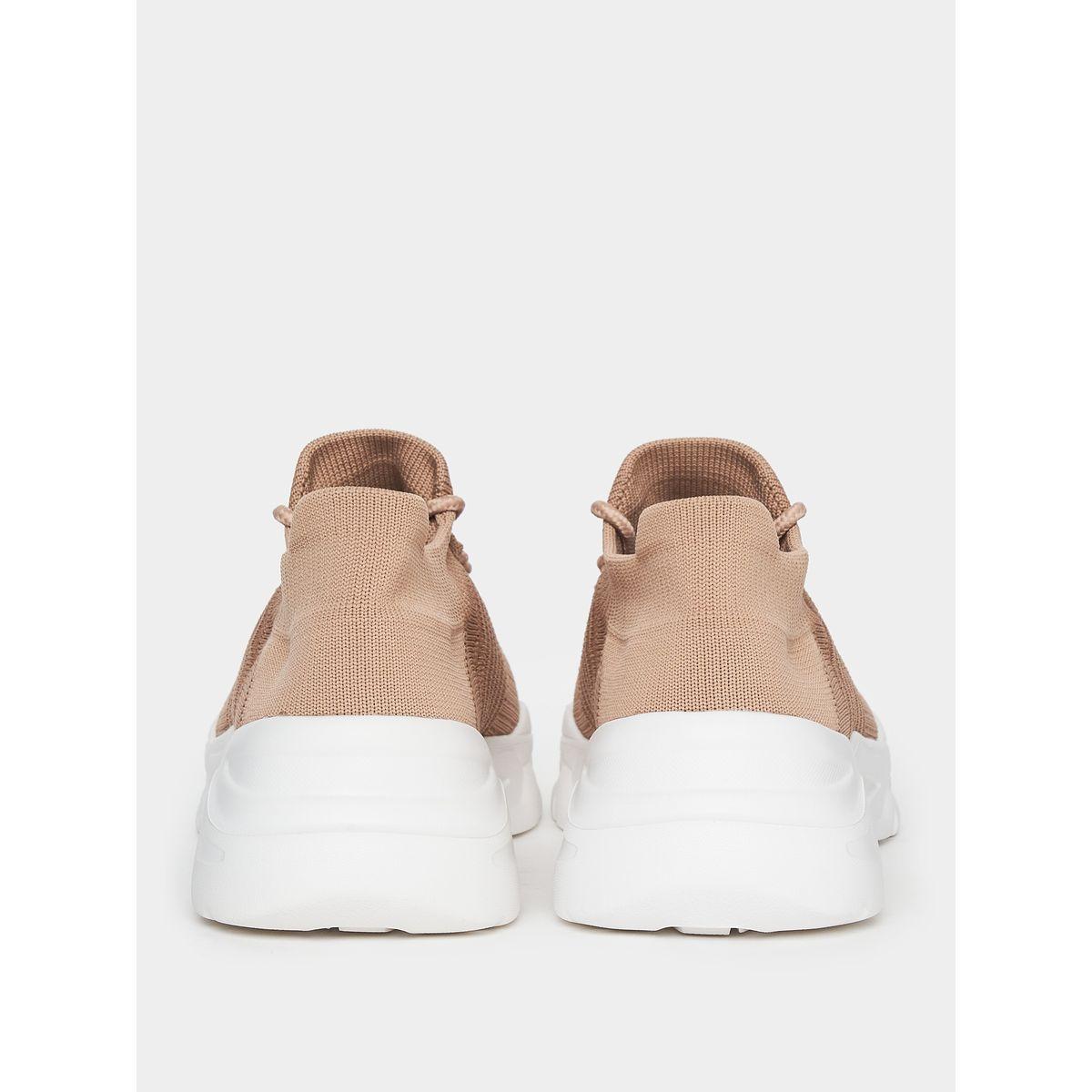Styli Breathable Textured Lace Up Sneakers-women-shoes-sneakers-image-3