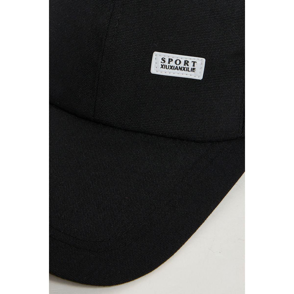 Styli Patch Detail Baseball Cap-men-caps-image-3
